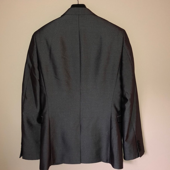 Slim Fit Dark Silver Suit - Picture 3 of 8